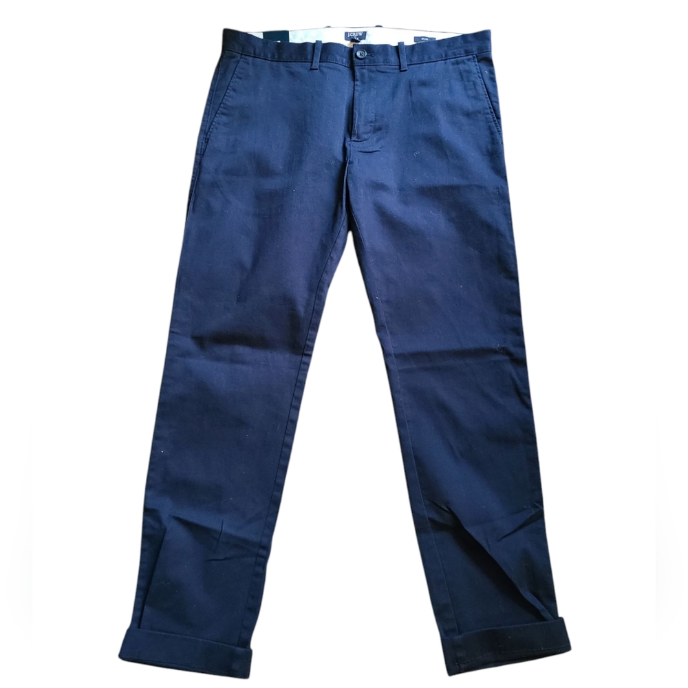 J.Crew Flex Chino Pants Navy Blue Mens Size 34×32 Career Office